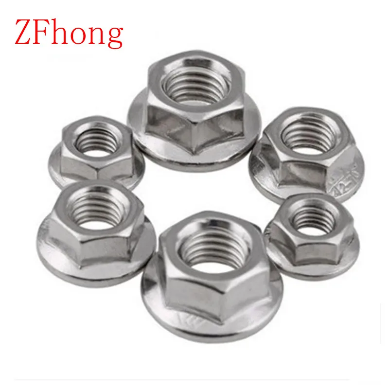 1000 шт. DIN6923 M4 нержавеющая сталь 304 шестигранный фланец гайка | Обустройство дома