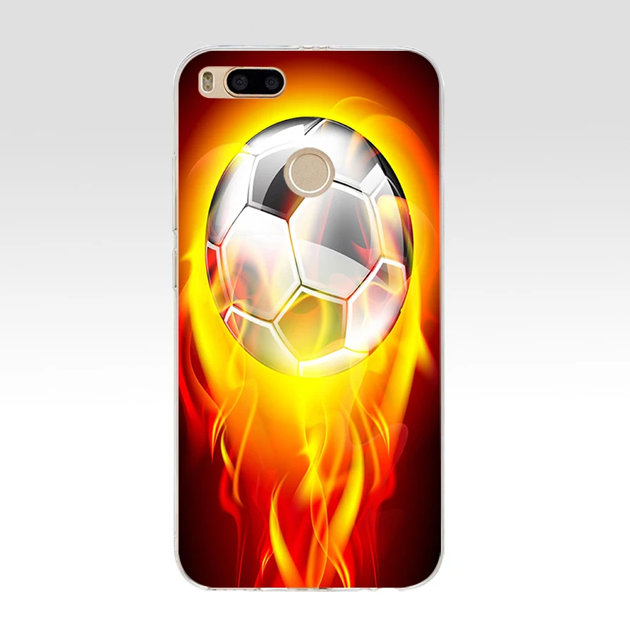 223AQ football ball Silicone Soft Tpu Cover phone Case for xiaomi redmi 4a 6a 4x note 5a pro mi a1 | Мобильные телефоны и