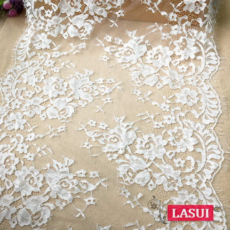 LASUI 0403 ширина 47 см * 3 метра для свадьбы вуаль юбка аксессуары платье кружевная