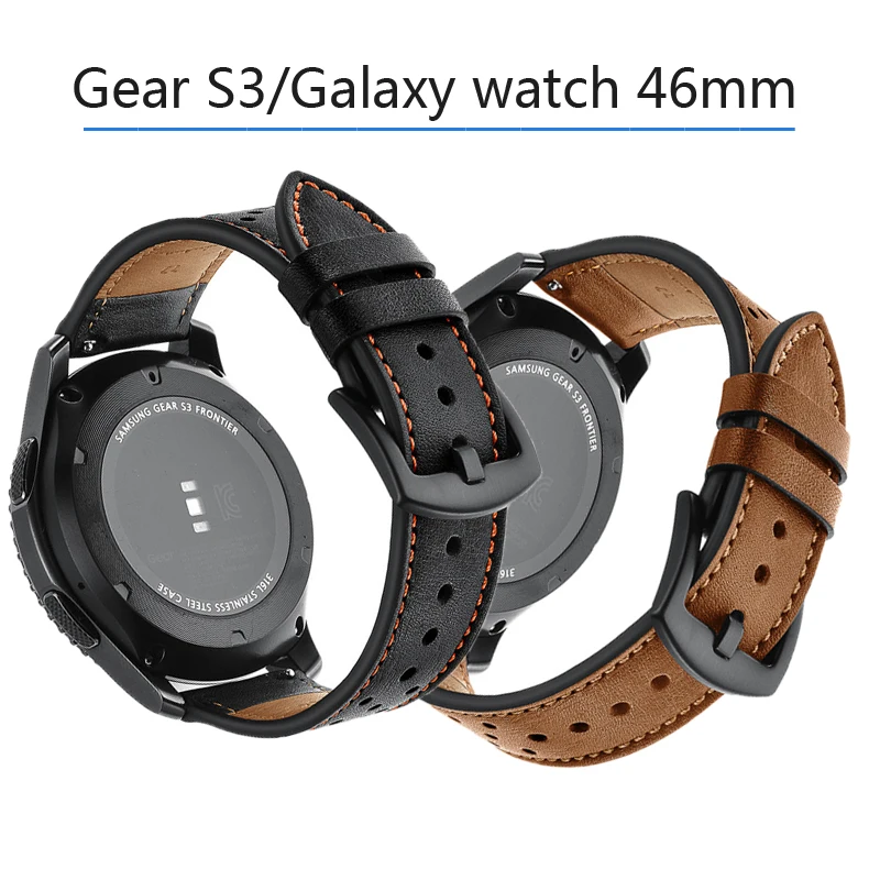 Для samsung gear s3 Frontier классический ремешок/Ticwatch/moto 360 /galaxy часы 46 мм ремешок из