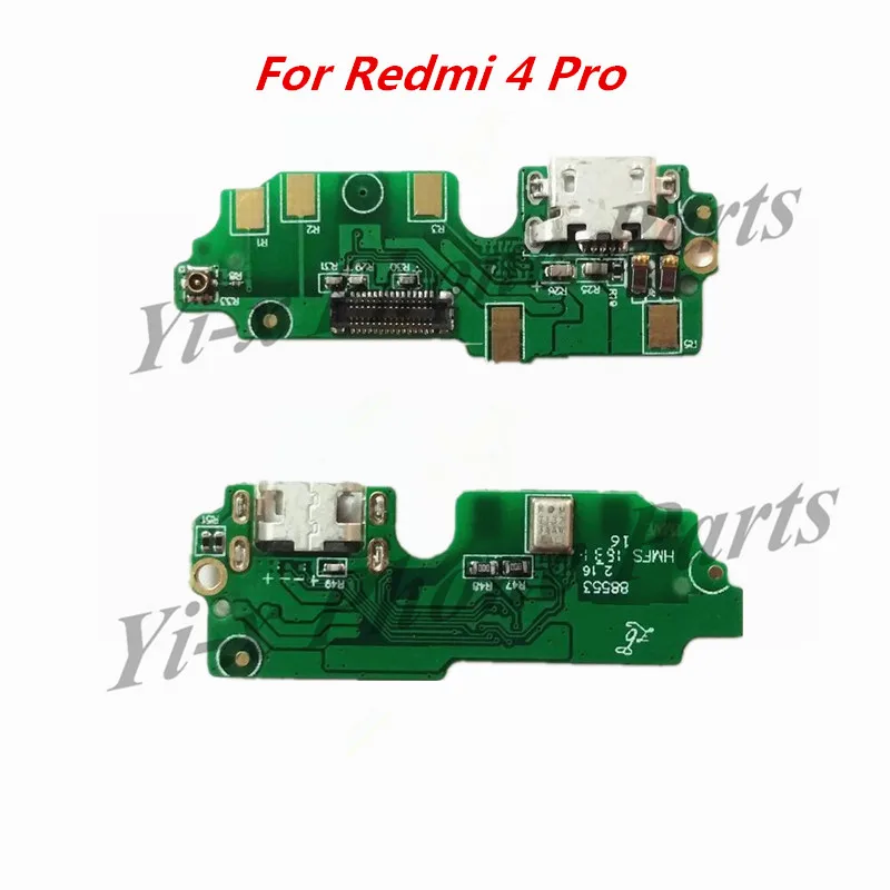10 шт./лот USB зарядный порт гибкий кабель для Xiaomi Redmi 4 pro док разъем плата запасные