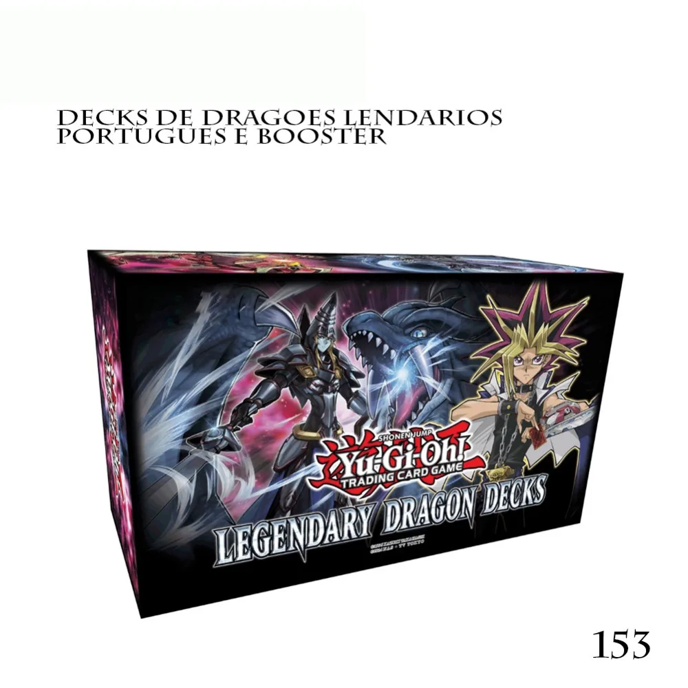 153 Шт. / Компл. Yu Gi Oh Торговые игровые карты Легендарные колоды Драконов Английский