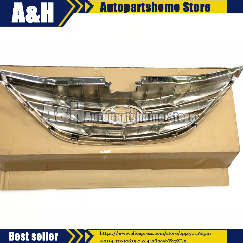 Подлинный радиатор хром КАПОТ решетка Передняя Верхняя для hyundai Sonata 2011-2013