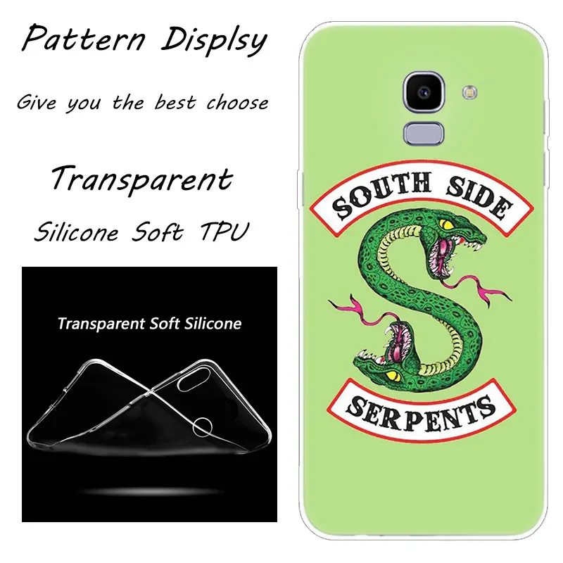 003 Ханука "South Side serpents" логотип силиконовый чехол для samsung Galaxy J8 J6 J4 J2 Core J5 J6 J7 Prime J3 ЕС J4 Plus - Цвет: 003