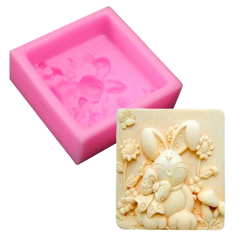 Маленький зайчик торт решений Формы для выпечки мороженое морозильник и Мыло
