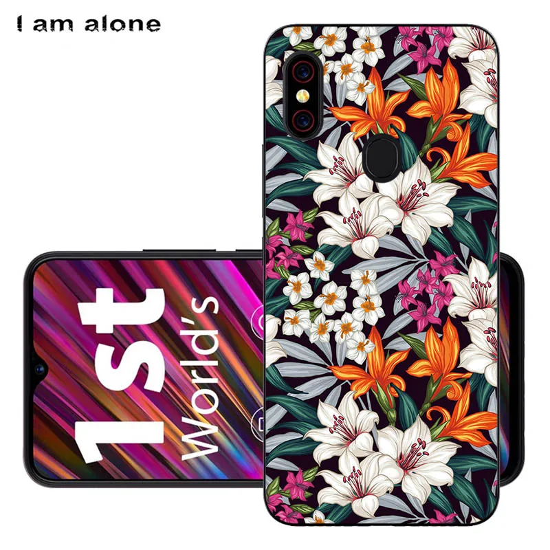 Solf TPU HH38 Чехлы для телефонов I am alone для Umidigi F1/F1 Play 6,3 дюймов черный мягкий ТПУ мобильный Модный чехол с принтом для Umidigi F1 сумки - Цвет: Solf TPU HH38