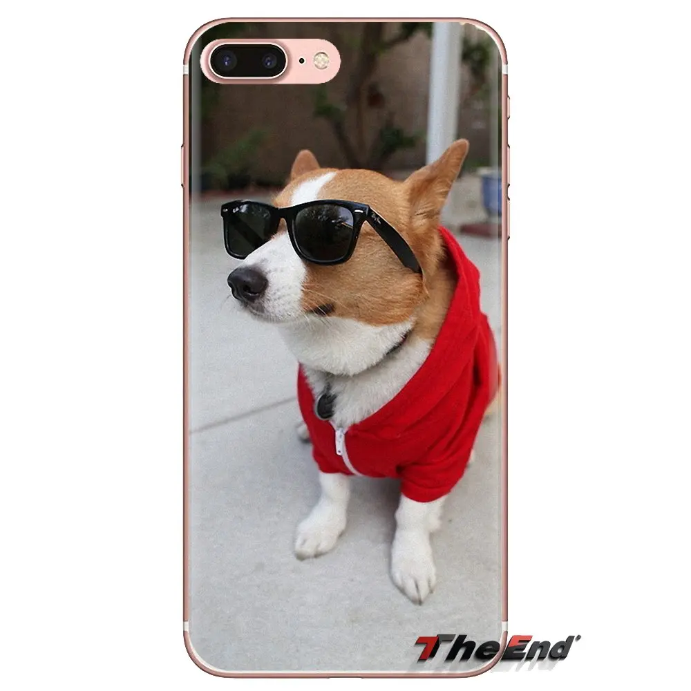 Transparent Soft Cases Covers Cute corgi dog puppies For Samsung Galaxy J1 J2 J3 J4 J5 J6 J7 J8 Plus 2018 Prime 2015 2016 2017 |