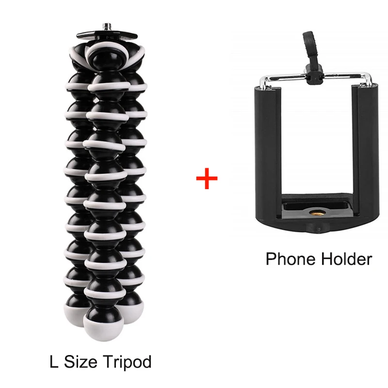 Большой Гибкий штатив-тренога Gorillapod для телефона, мобильного телефона, смартфона DSLR и камеры, мини-штатив - Цвет: Tripod and Holder