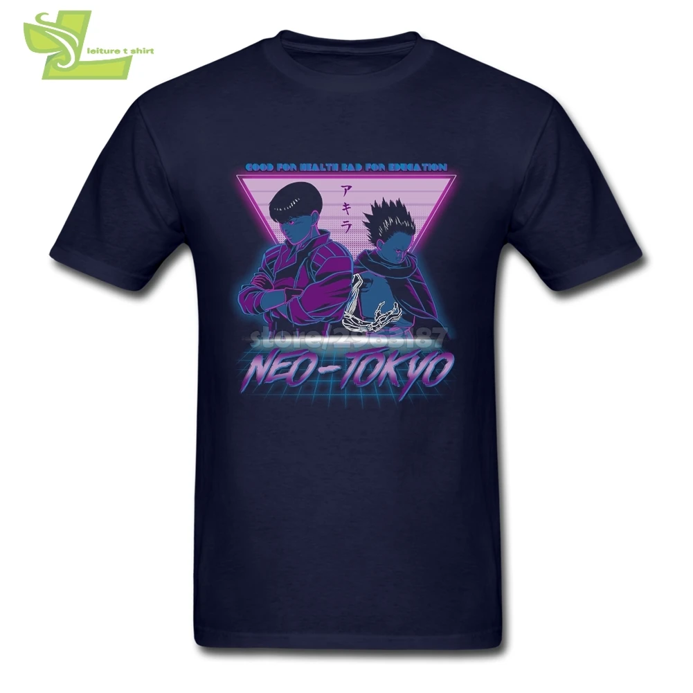 Аниме Акира сотаро Kaneda мотоциклетные Нео Токио Забавные футболки для взрослых с