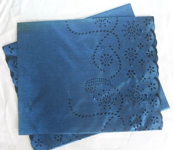 royal blue Африканский Sego с лазерным дизайном, SEGO головной убор, Геле, головной галстук и обертка с камнями и бисером 2 шт. в 1 упаковке - Цвет: royal blue
