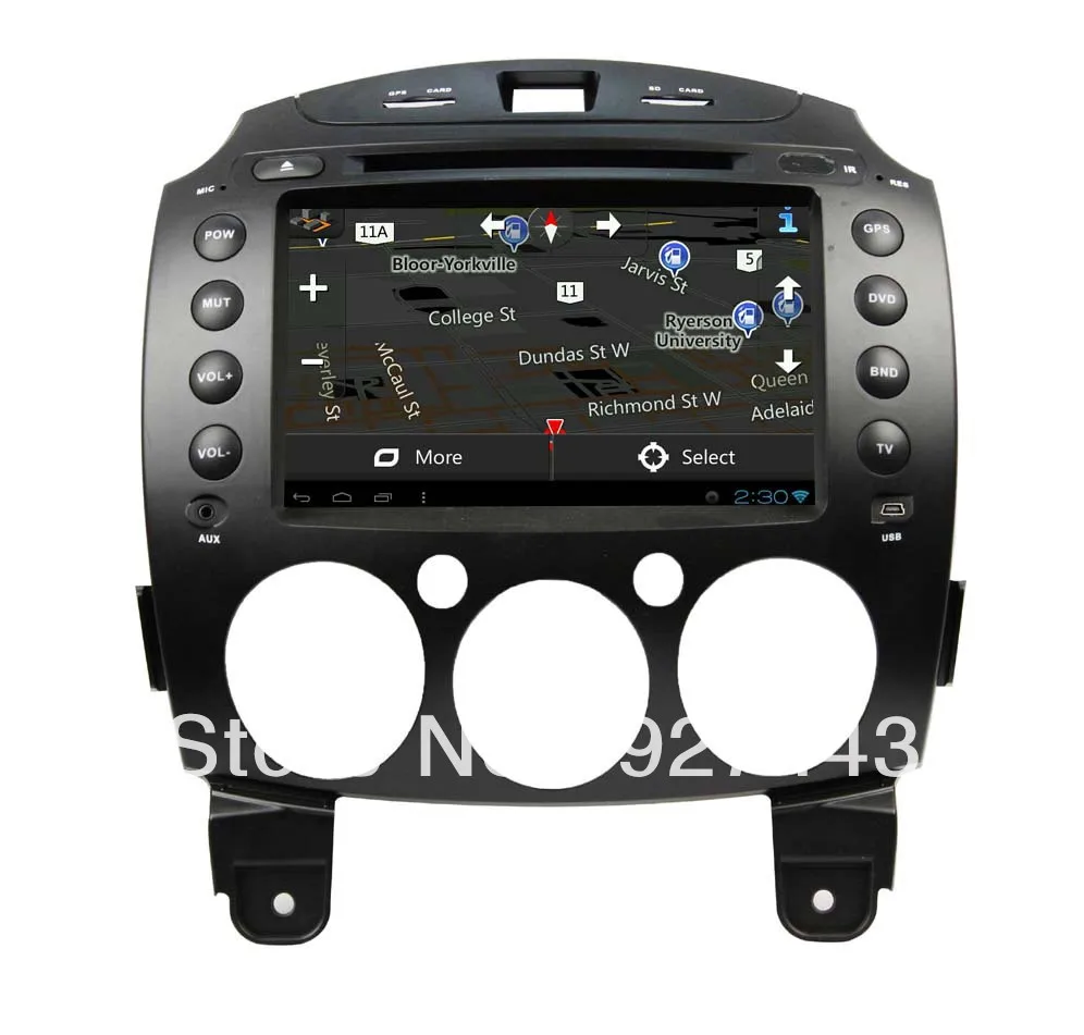 8inch Android 4.0 Auto Media DVD Player for Mazda2(2010-2012)with GPS Navigation 3G WiFI PIP IPOD CD TV ODS etc.Free Shipping! | Автомобили