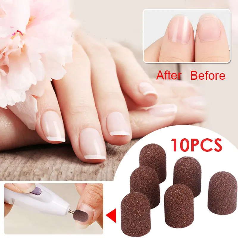 10 шт. профессиональные резиновые Оправы + шлифовальные ленты для педикюра