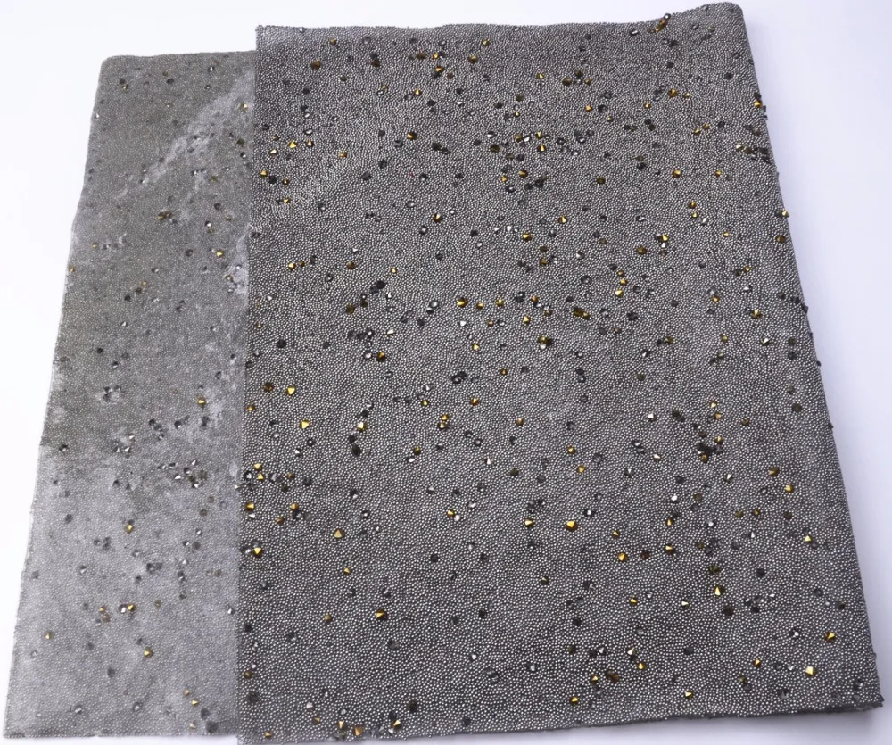 Высокое качество 24X4 0 см/Лист Черный шарики стикеры стразы на сетчатой основе