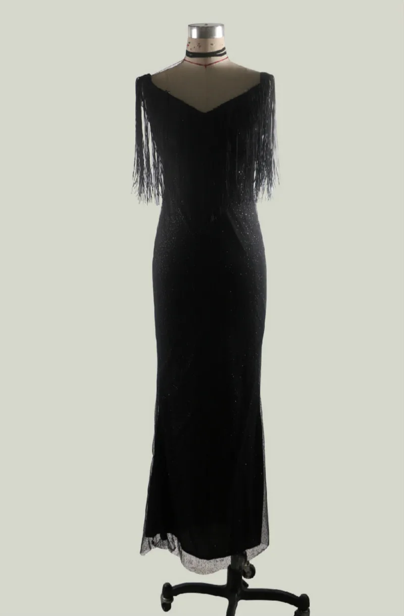 Сексуальное платье с глубоким v-образным вырезом без рукавов блестками женское