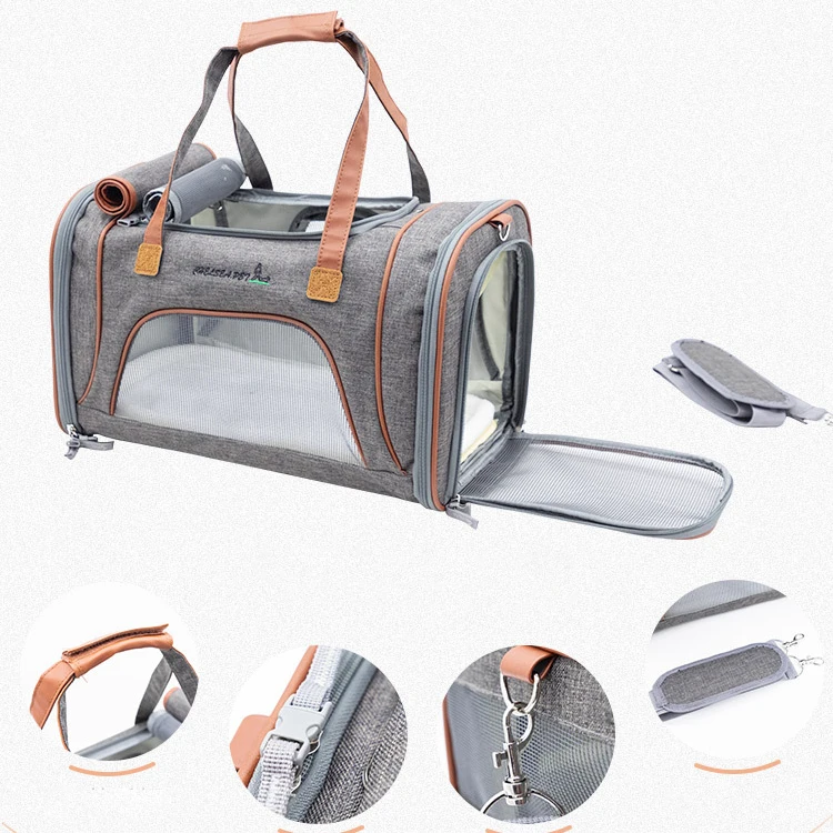 

Pet Cat Dog Carrier Car Seat Basket Dog Foldable Shoulder Bag Pet Travel Protector Puppy Dog Bag