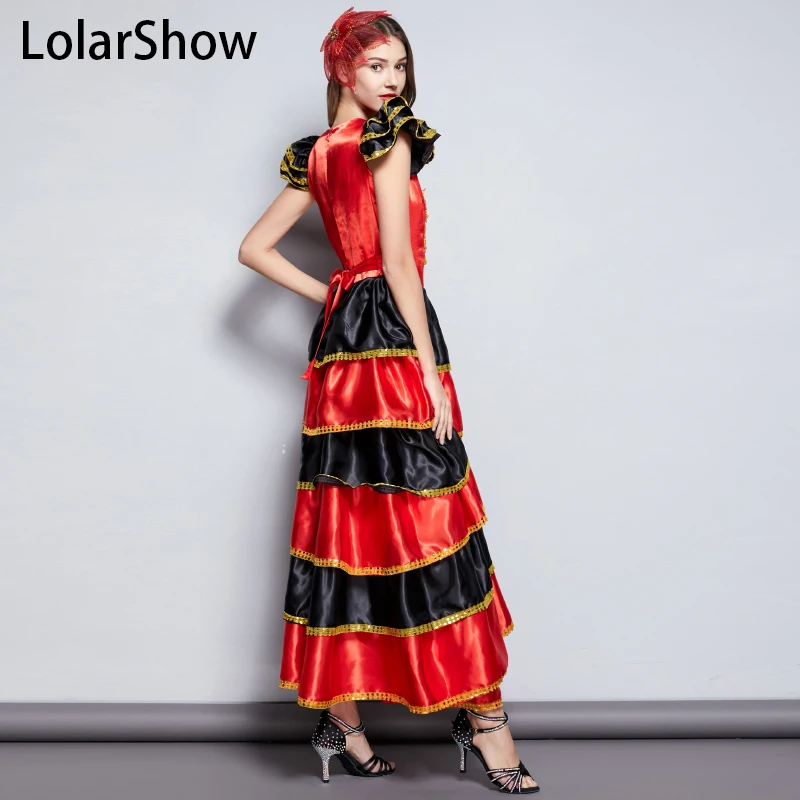 Flamengo Dance Dress Spanish Costumes Flamenco Skirt Spanish Dancer Dress Spodnica