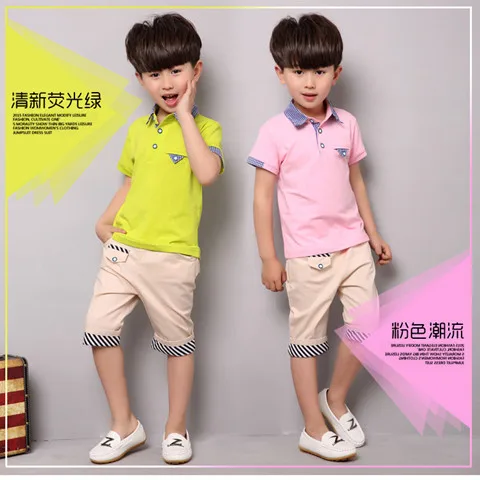 2020 new Children's clothes Shirt + Shorts Summer suit boy clothing sets Fashion Style Kids 2Pcs for 5 6 8 9 10 12 years | Детская