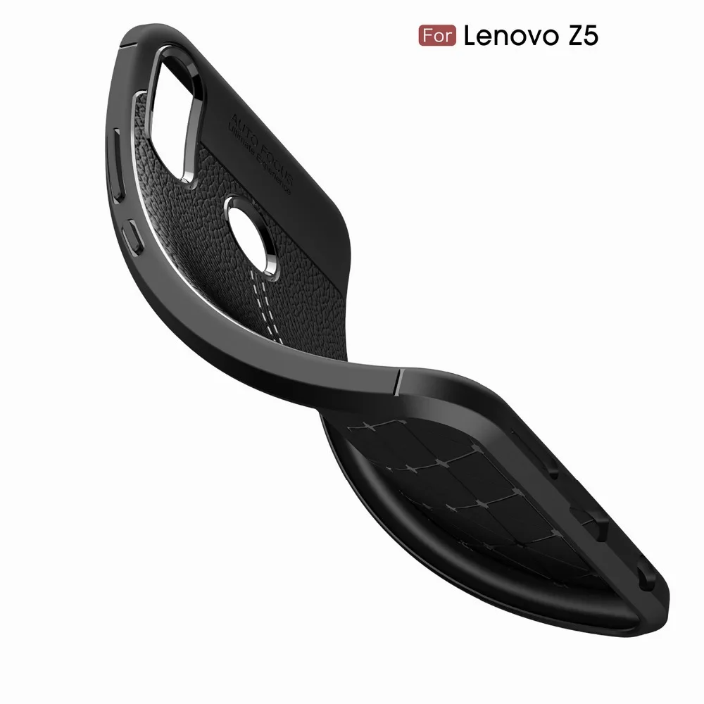Текстурированный чехол личи 6 2 для Lenovo Z5 K8 Note Dual Xt1902 Задняя панель телефона |