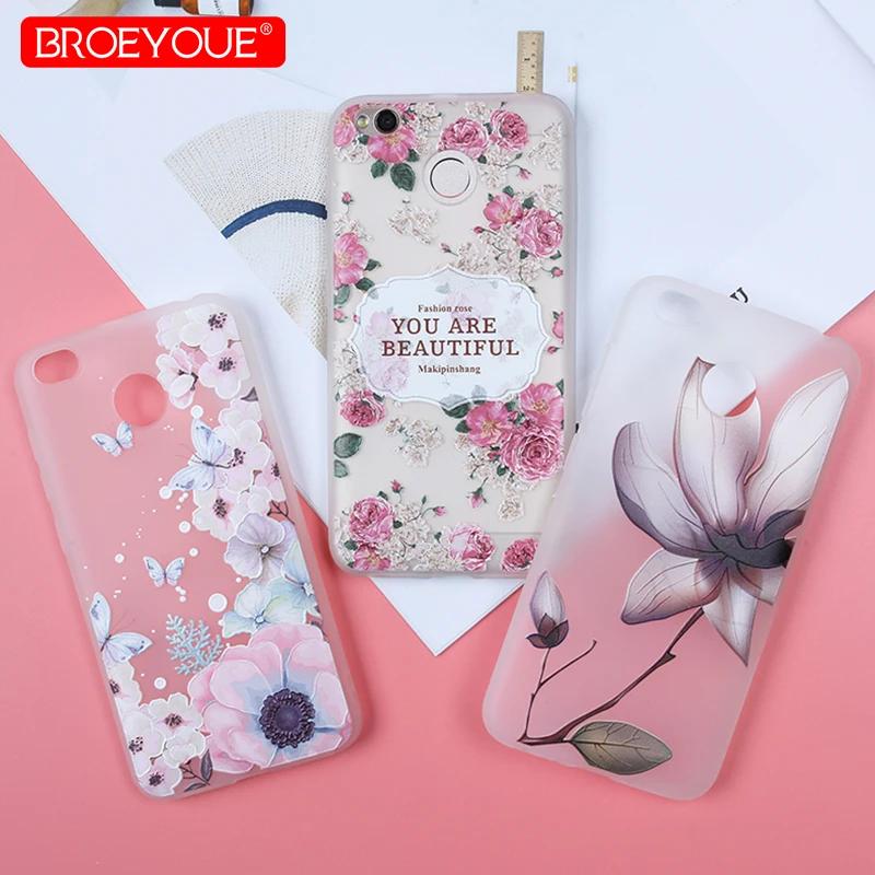 BROEYOUE Роскошный кожаный чехол задняя крышка для Xiaomi Redmi 4x 4A Y1 Lite 5A 5 Plus S2 6 Pro рельеф