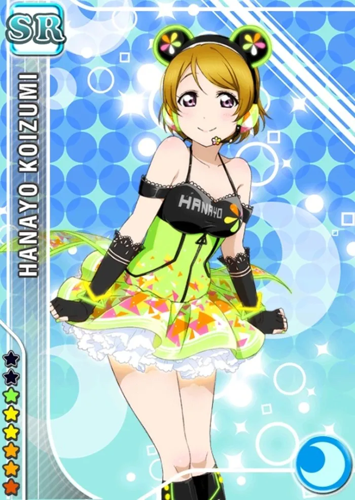 hanayo Love Live кибер-игра Ver Shinning Awakening Eli все члены светодиодный светильник Косплей Костюм Униформа Костюмы женское платье для Рождества - Цвет: hanayo