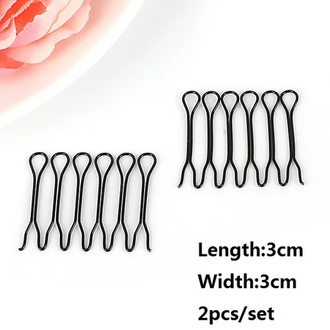Профессиональные инструменты для укладки волос, круглая изогнутая заколка, невидимая Заколка-гребень для волос с бахромой, черные шпильки для волос для женщин, аксессуары для волос