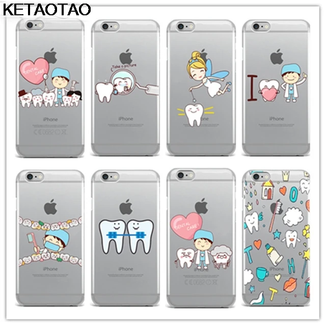 KETAOTAO стоматолога зубные зубы телефонные чехлы для iPhone 4S 5C 5S 6S 7 8 SE Plus XR XS Max чехол