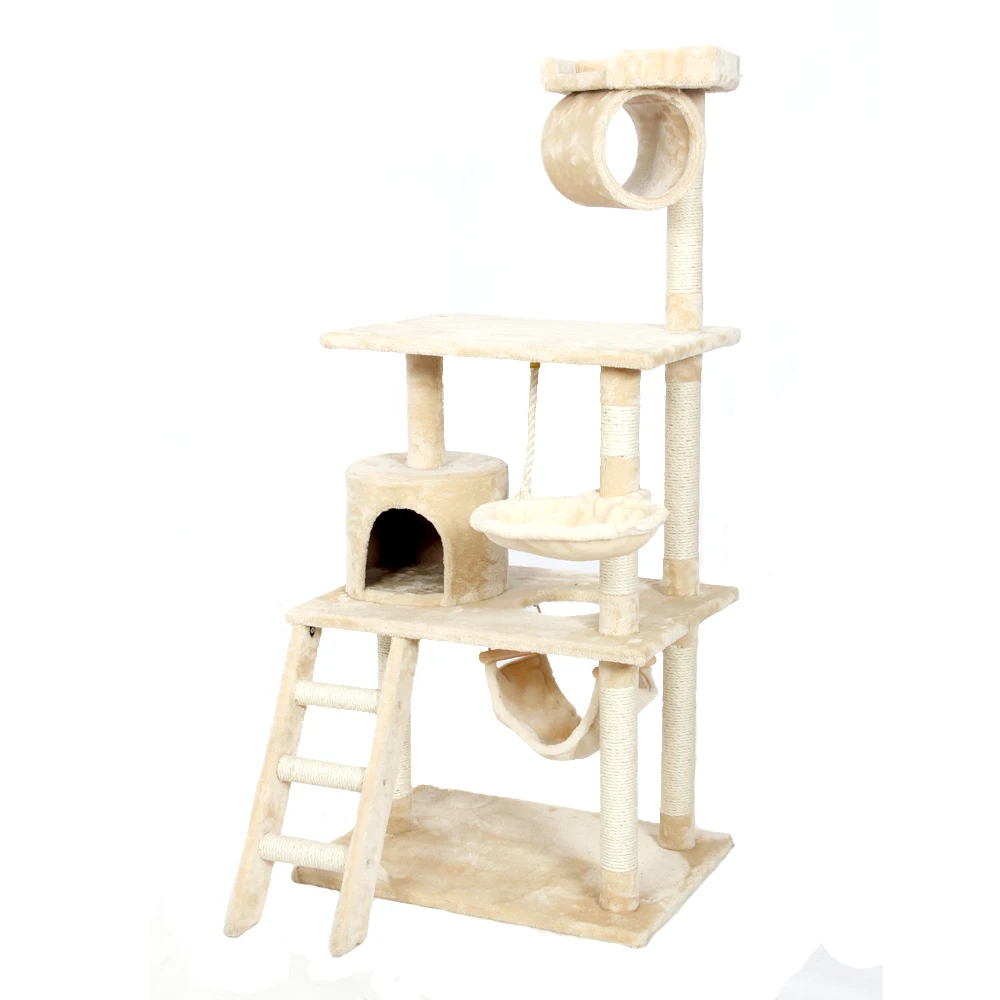 LargeToys Бытовая доставка забавная игрушка для кошек с лестницей деревянная