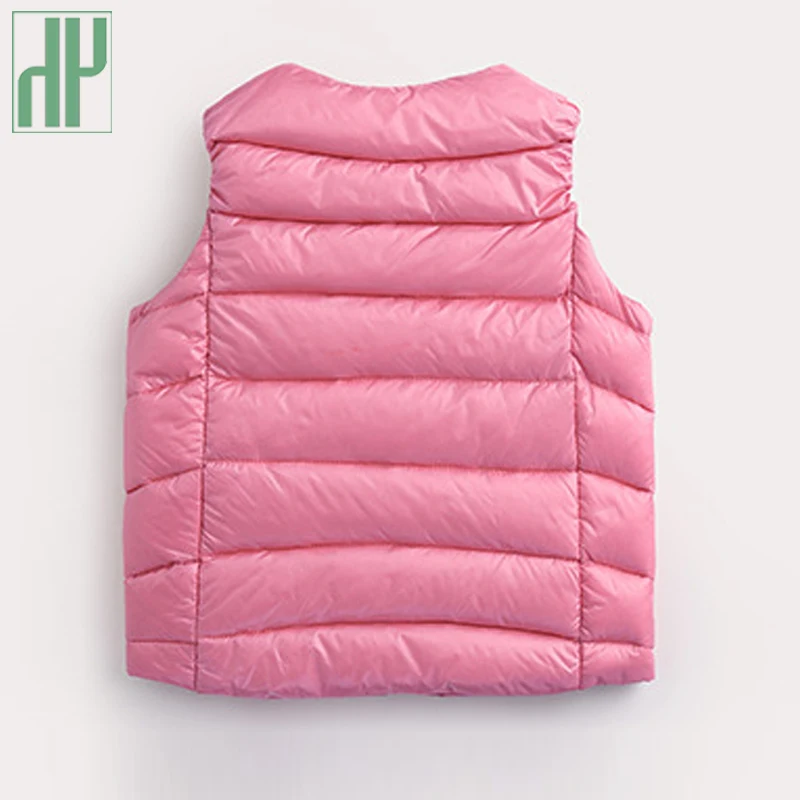 Детский жилет Осенняя зимняя верхняя одежда и пальто для девочек с капюшоном
