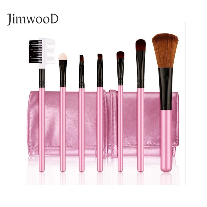 

Professional 7pcs/set paintbrushes comestic Makeup Brushes Set tools Make-up Toiletry Kit Wool Brand Make Up Brush Set Case