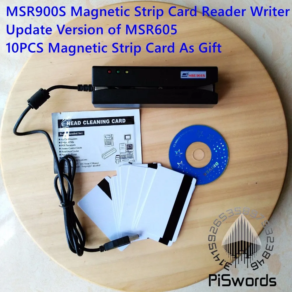 Последняя версия MSR900s обновленная MSR900 msr605 считыватель карт с магнитной полосой