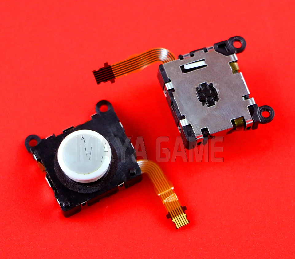 OCGAME 10 шт./лот оригинальные черно белые Запчасти Ремонт аналоговый джойстик для PS