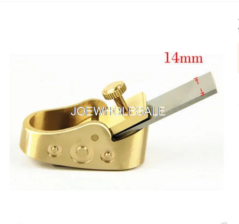 14mm Blade width Мини-самолет, инструменты для изготовления скрипок, Деревообрабатывающие инструменты, латунь с выпуклым дном строгальный станок, резьба по дереву инструмент - Цвет: 14mm Blade width