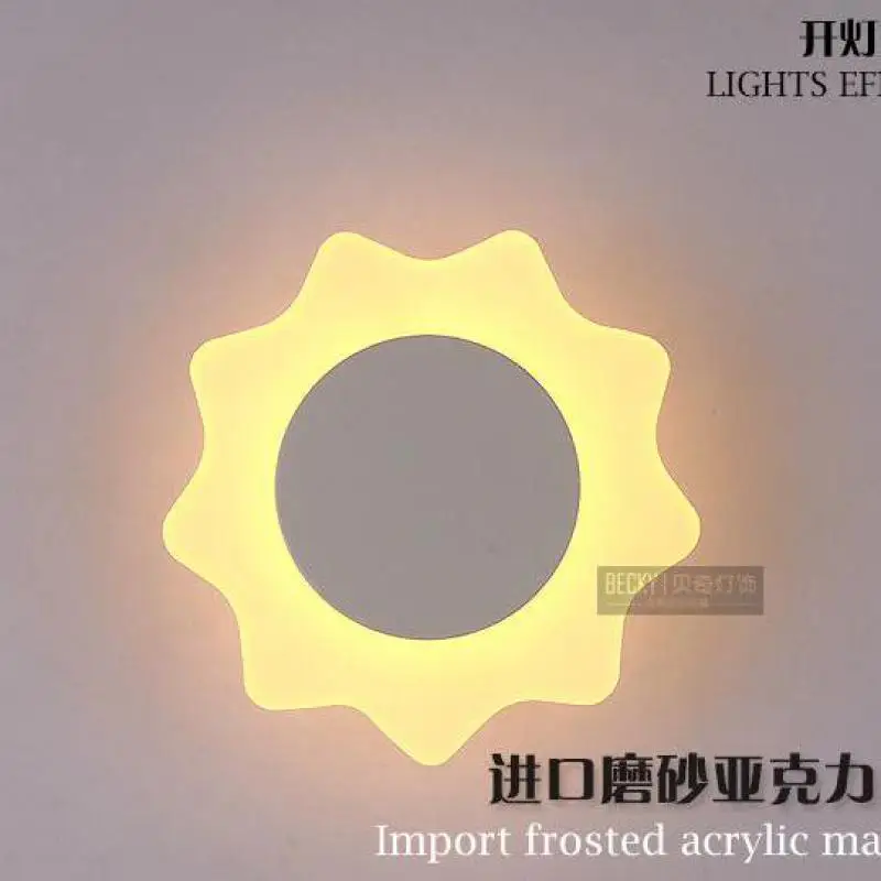 Светодиодный новый настенный светильник в виде подсолнуха бра ванная комната