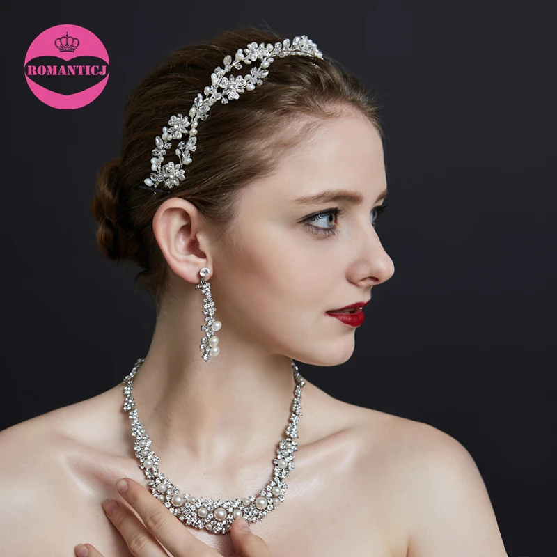Роскошные Украшенные стразами Наборы свадебных ювелирных изделий свадебные