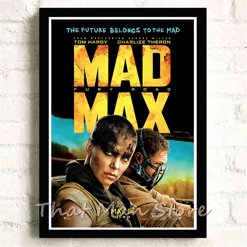 Mad max Fury дорожные постеры с белым покрытием бумажные принты настенные наклейки