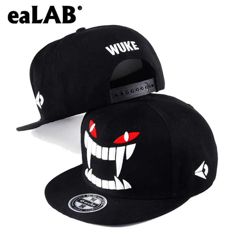 eaLAB Men Snapback Hip Hop Caps Women Straight Visor Cartoon Embroidery Casual Adjustable Sport Bone Baseball Cap Hats | Аксессуары для