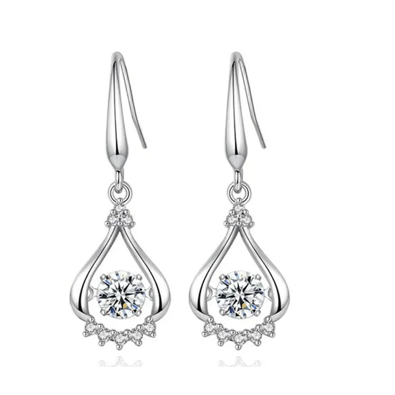 Begua Ringen, модные, 925 пробы, серебряные, циркон, висячие серьги для женщин, Настоящее серебро пробы, серьги,, вечерние, свадебные подарки