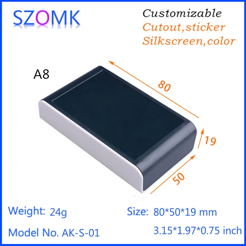 Пластиковый ящик szomk project box (10 шт.) 80*50*19 мм пластиковый корпус коробка управления