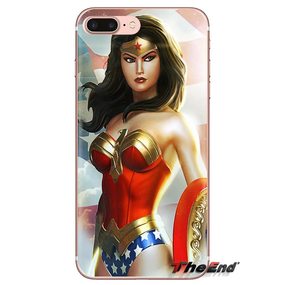 Женские Сексуальные Чудо-Женщины ТПУ прозрачный чехол для LG Spirit Motorola Moto X4 E4 E5 G5 G5S