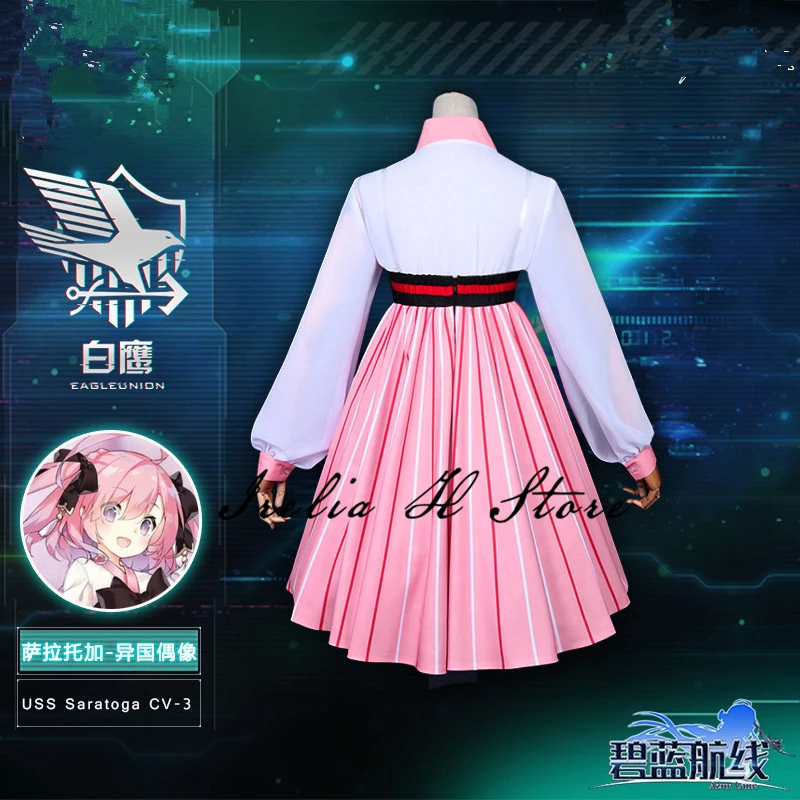 Azur Lane Саратога Косплэй костюм Idol в другой стране платье Женский|Игровые костюмы| |