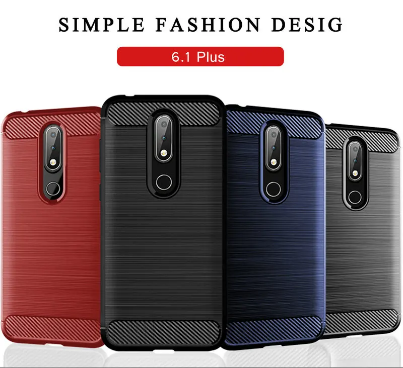 Чехол для Nokia 6 1 Plus Android One силиконовый защитный бампер противоударный чехол TA-1103