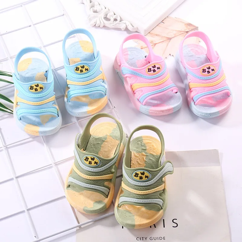 Scsech/крутые детские шлепанцы с рисунками прошитая обувь для мальчиков и девочек