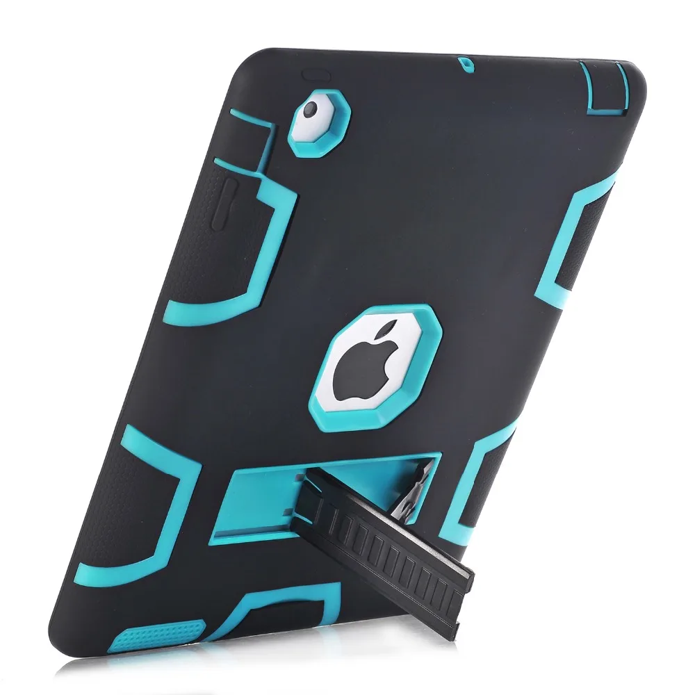 Для apple ipad 2/3/4 Kickstand Броня Case Защитная Крышка Hybrid Три Слоя Heavy Duty Защитник Всего