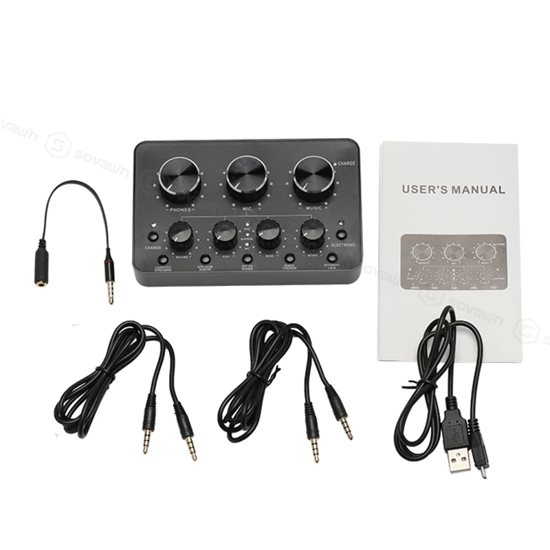 

Professional Live Sound Card BM 800 Microphone Multi Function Interface usb Audio Support Mobile Phone for Computer Accessories