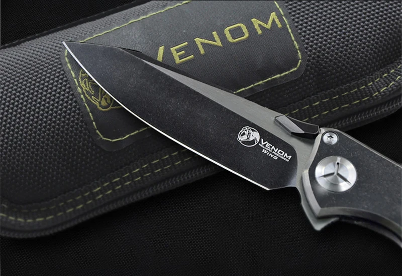 Складной нож VENOM M390 лезвие TC4 ручка охотничьи ножи для кемпинга высокой твердости