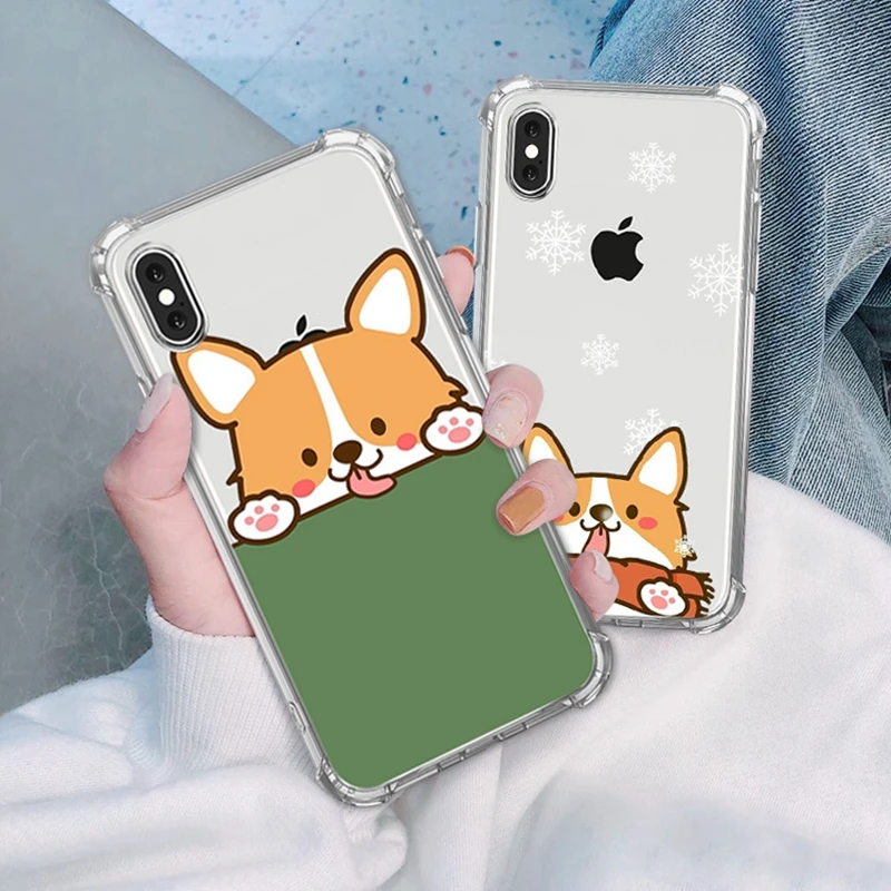 Чехол для телефона с рисунком Шиба ину для iPhone 6S 8 6 7 Plus 11 PRO X XS XR Max чехол прозрачный противоударный мягкий силиконовый чехол s
