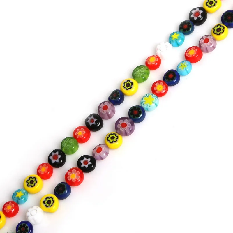 Стеклянные бусины для ожерелья браслета бижутерии 4/6/8 мм|glass evil eye beads|glass tube beadsglass