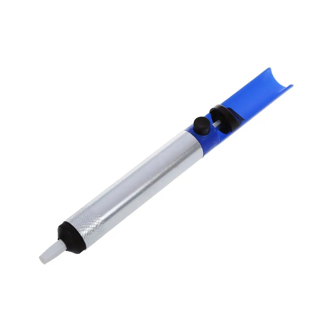 

Blue Silver Tone Shell Desoldering Pump Solder Sucker Removal Irons Tool