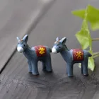 Искусственные животные, Ослик, миниатюрные сказочные садовые домашние домики, украшение, Миниатюрные аксессуары для рукоделия