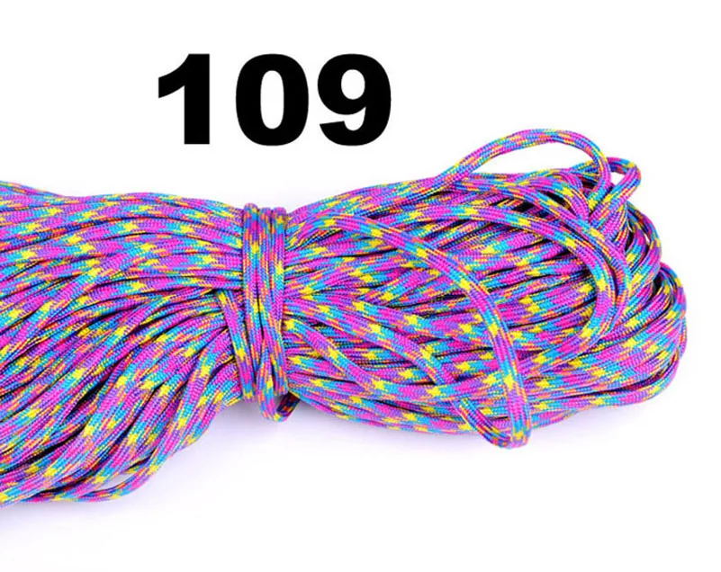 Паракорд 100 25/50/550 футов парашютный шнур веревка стандарты министерства обороны